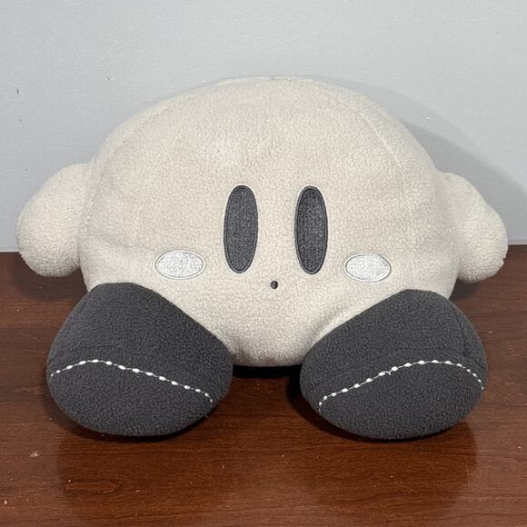 Kirby 25th Anniversary Japan Cherry Blossom Limited Grey Fluffy Plush Nintendo - Picture 1 of 10